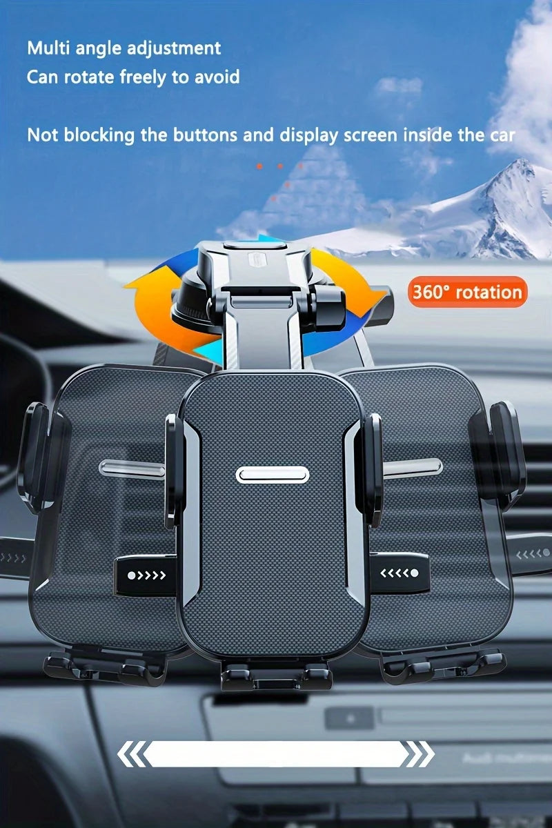 360 ° rotation Car Dashboard Phone Holder Adjustable in Vertical and Horizontal Directions Provides High Stability and Strong