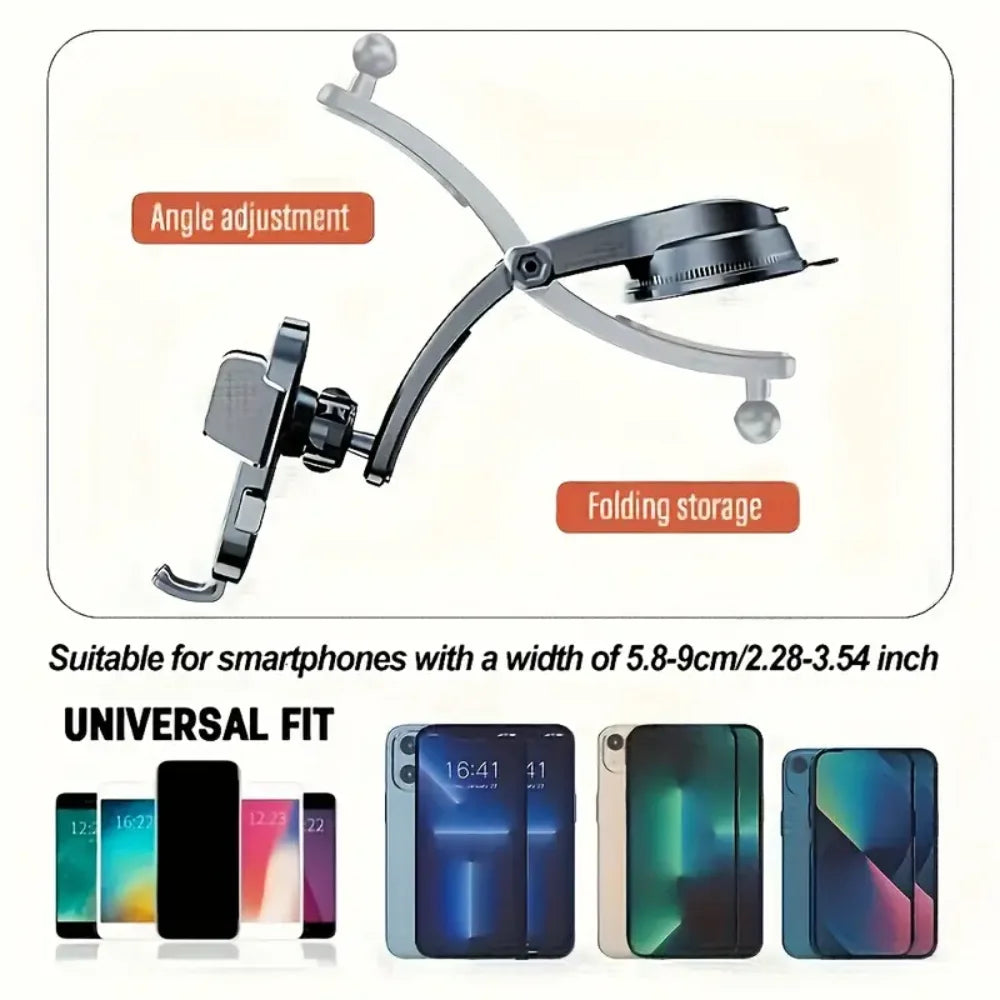 360 ° rotation Car Dashboard Phone Holder Adjustable in Vertical and Horizontal Directions Provides High Stability and Strong