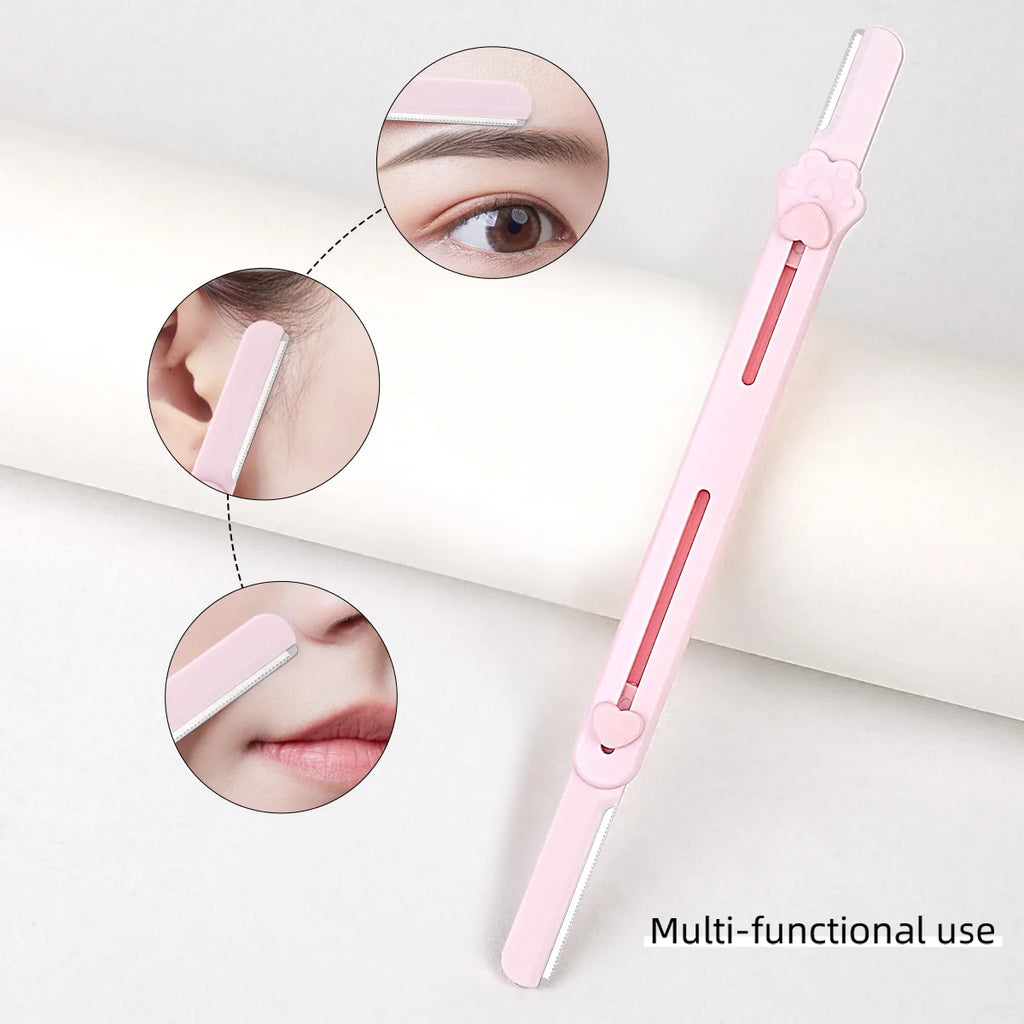 Set of 25 professional makeup tools, including makeup brushes, eyebrow trimmers, plush bags, powder puffs, sponge balls