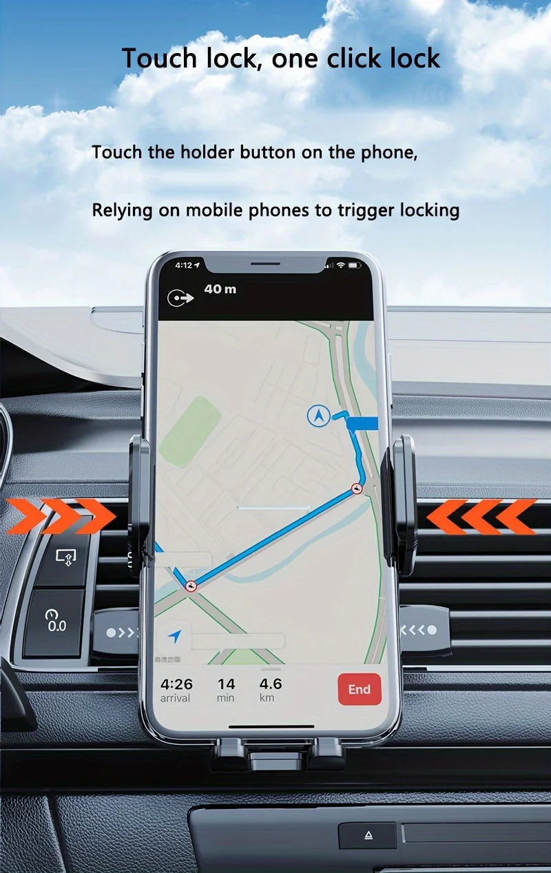 360 ° rotation Car Dashboard Phone Holder Adjustable in Vertical and Horizontal Directions Provides High Stability and Strong