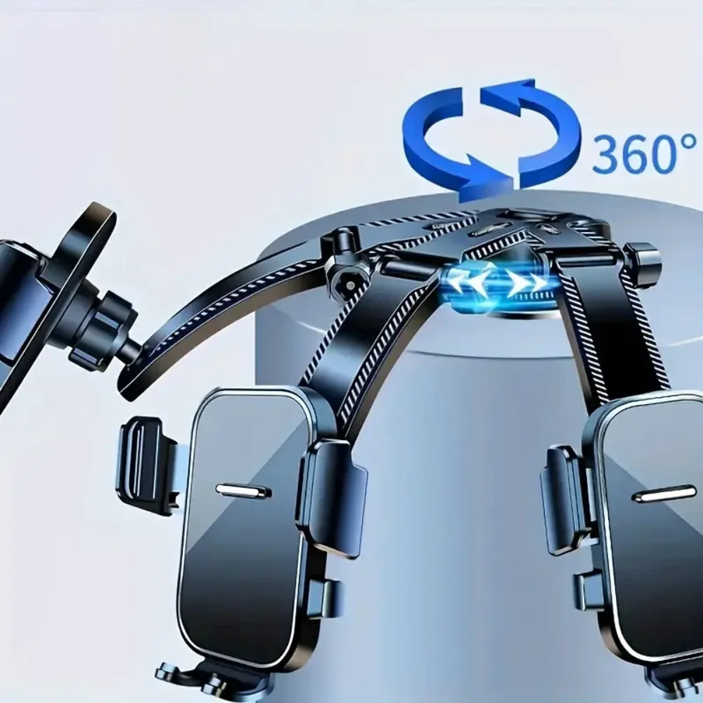 360 ° rotation Car Dashboard Phone Holder Adjustable in Vertical and Horizontal Directions Provides High Stability and Strong