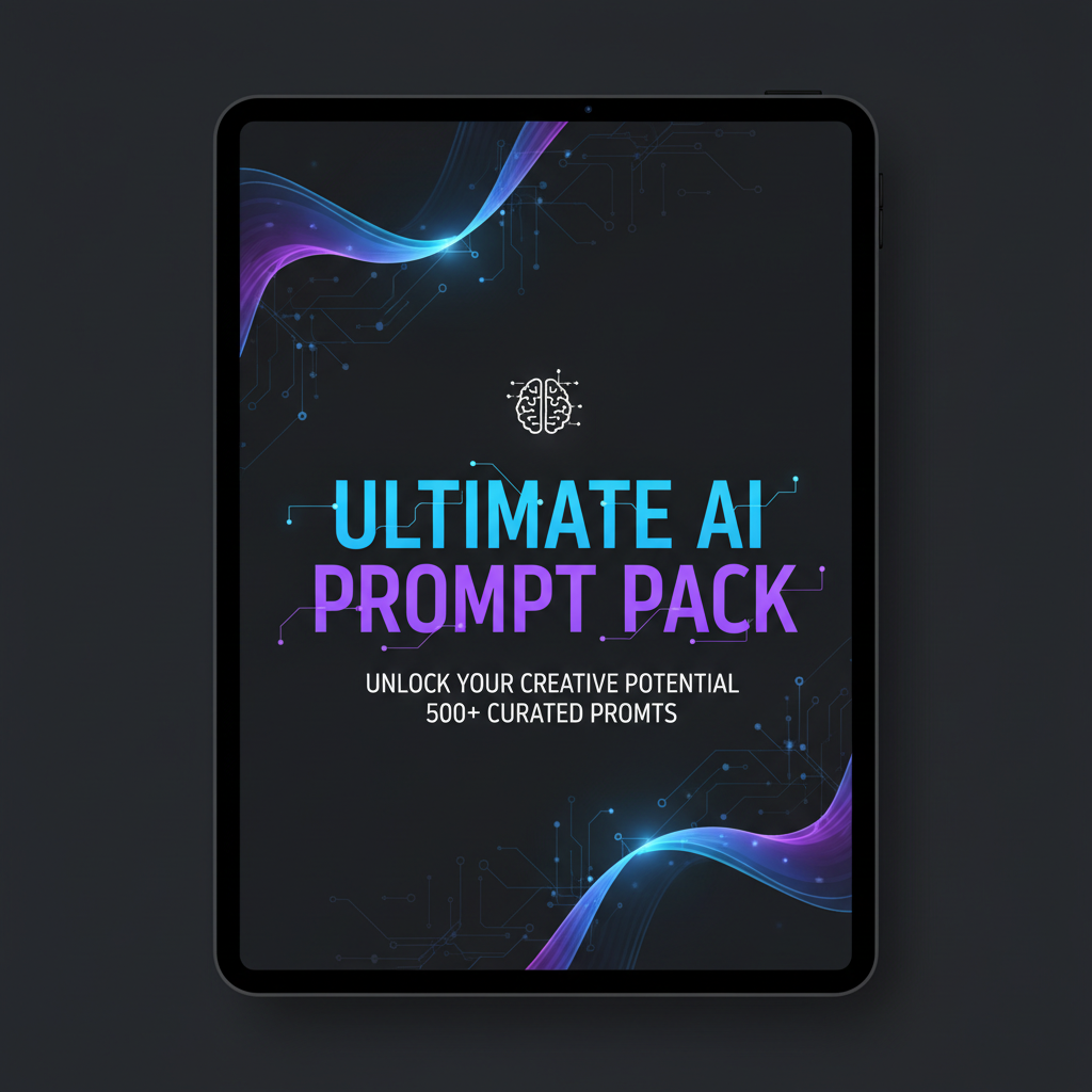 Ultimate AI Prompt Pack digital product cover