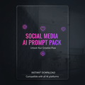 Social Media AI Prompt Pack digital product cover